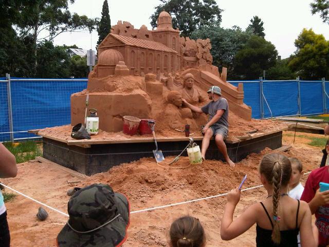 Sandsculpting a Church